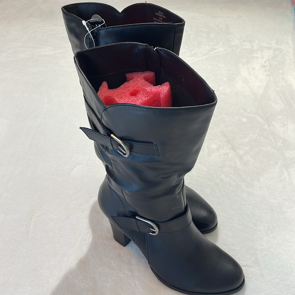 STYLE & CO SACHI SIZE 9.5 M Black Knee-High Boots - Picture 2 of 8